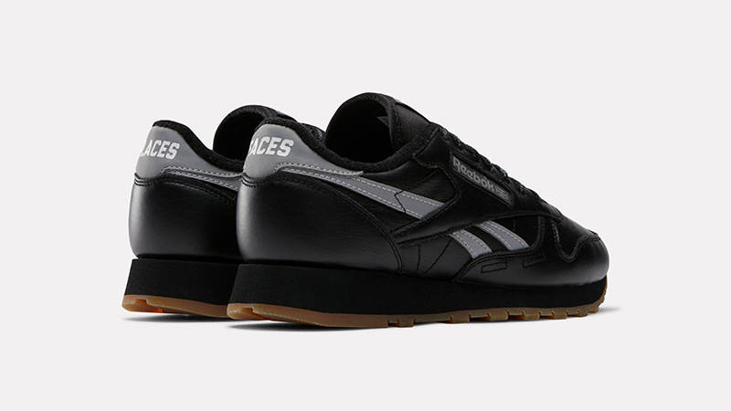 Places + Faces x Reebok Classic Black Silver back