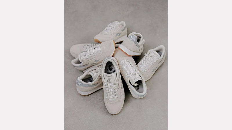 Places + Faces x Reebok Classic Chalk Silver front