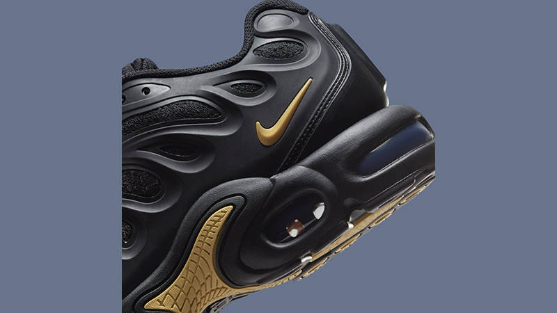 PSG x Nike TN Air Max Plus Drift Black Gold FZ4748-001 heel