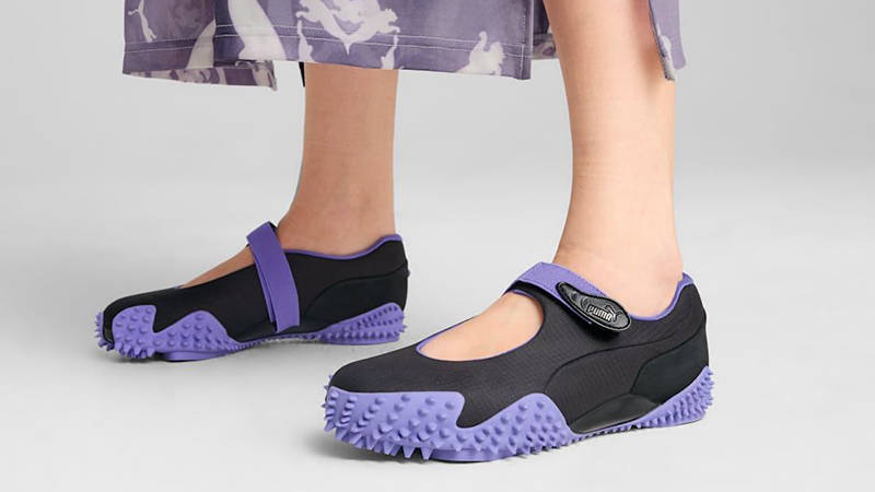 PUMA Fey Launch Purple Black 403366-02 on foot side