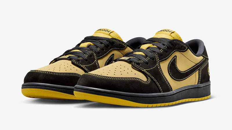 Quai 54 x Air Jordan 1 Retro Low OG Tour Yellow front