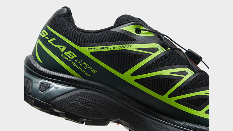 Salomon XT-6 Neon Volt L47583000 heel