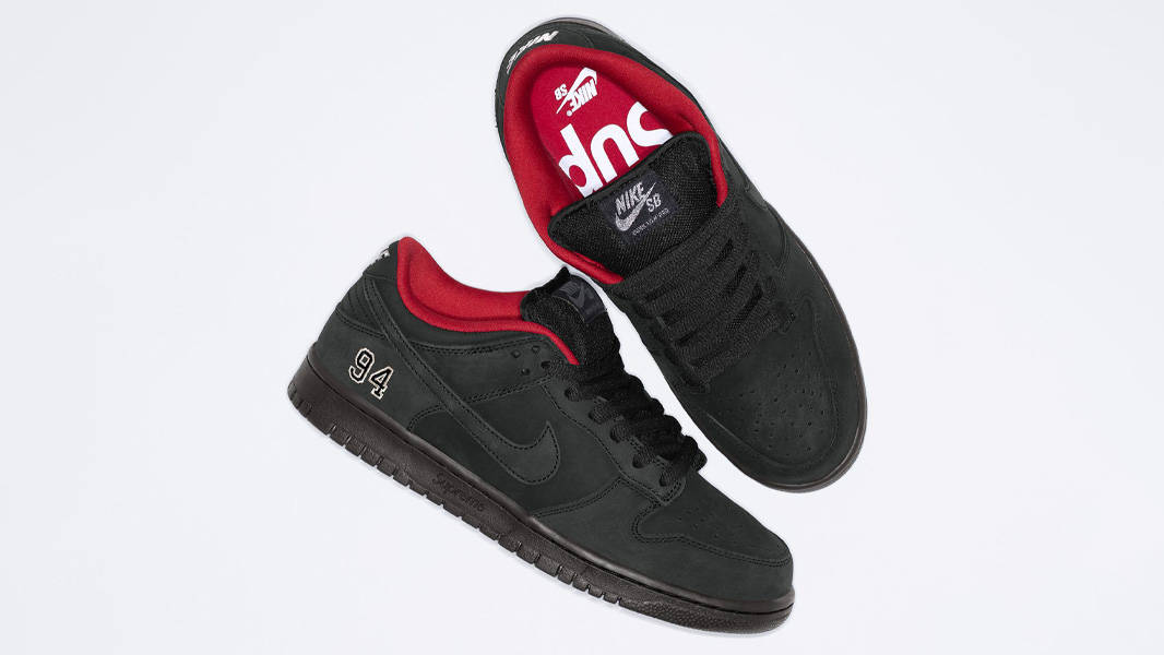 Supreme x Nike SB Dunk Low 94 Black | HQ8487-001 | The Sole Supplier