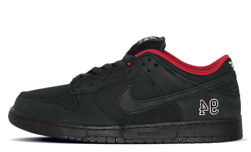 靴 Supreme Nike SB Dunk Low Black 28cm Supreme x Nike SB Dunk Low 94 Black | HQ8487-001 | The Sole Supplier