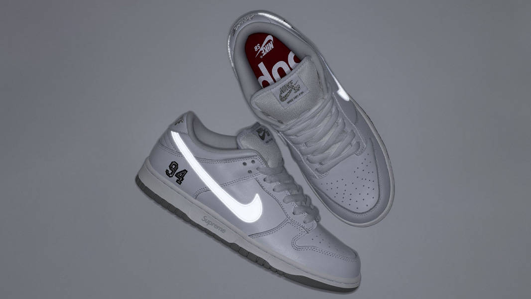 Supreme x Nike SB Dunk Low White | HQ8487-100 | The Sole