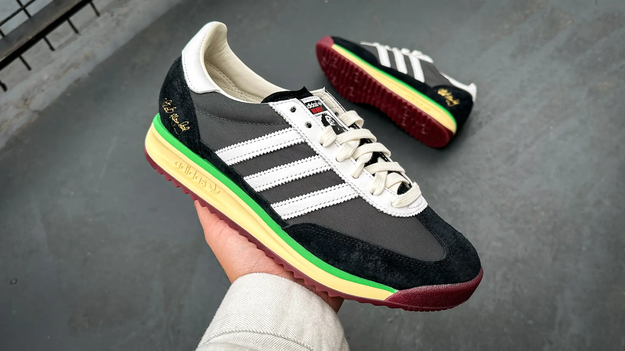 Bob Marley Adidas SL 72 RS One Love ボブマーリー ワンラブ Bob Marley x adidas SL 72 'One Love' Launching on October