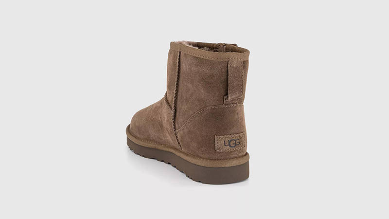 UGG Classic Mini Bailey Zip Boot Hickory 1151230-HCK back