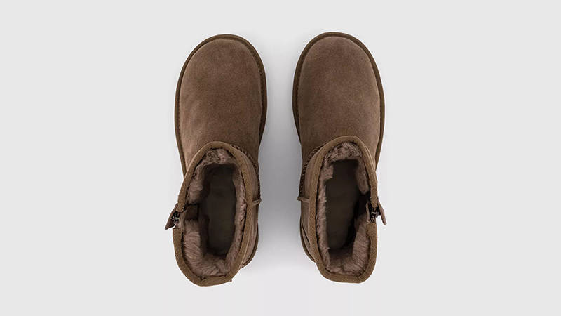 UGG Classic Mini Bailey Zip Boot Hickory 1151230-HCK middle
