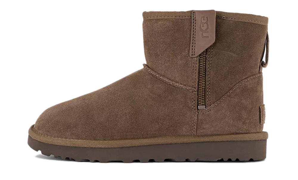 UGG Classic Mini Bailey Zip Boot Hickory 1151230-HCK