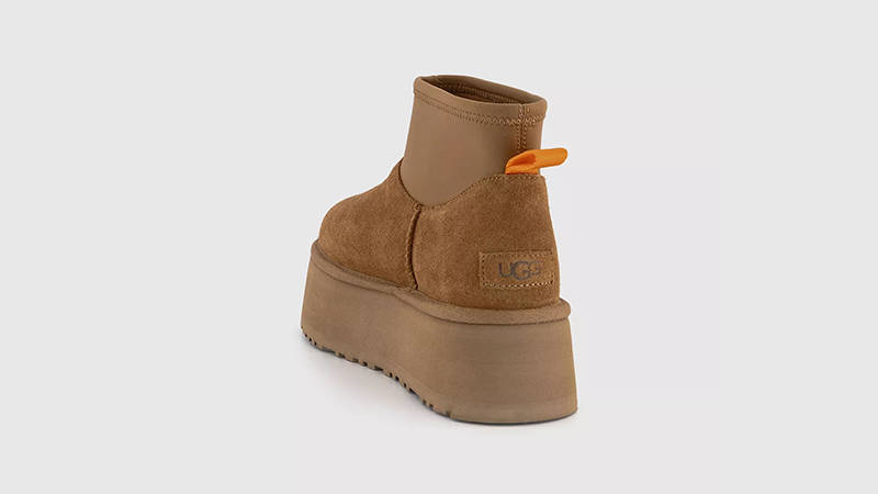 UGG Classic Mini Dipper Puffer Boots Amphora Chestnut 1158275-AHS back