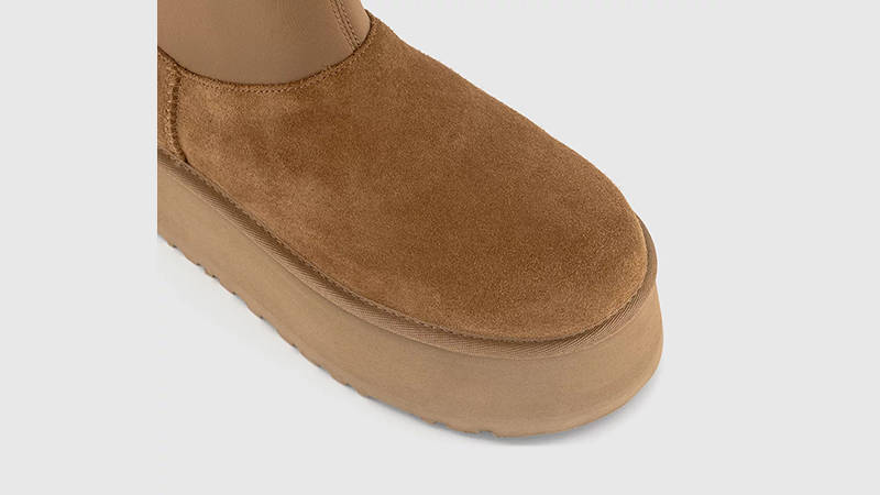 UGG Classic Mini Dipper Puffer Boots Amphora Chestnut 1158275-AHS toe