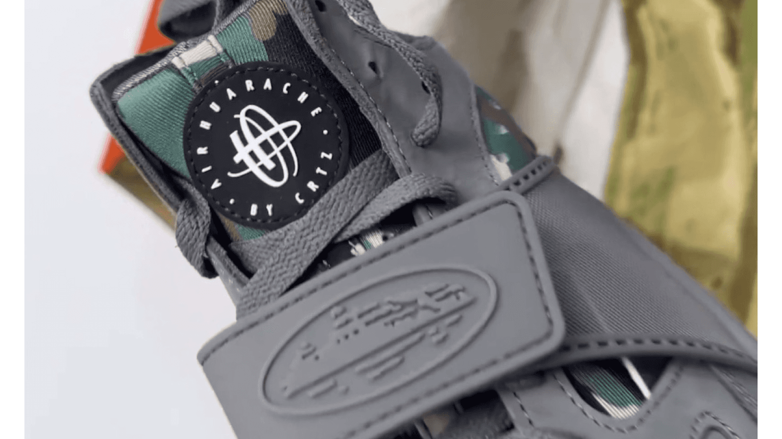 Corteiz x Nike Air Trainer Huarache Grey