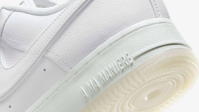 A Ma Manire x Nike Air Force 1 Low 07 While You Were Sleeping White HF4084-100 Detail 2