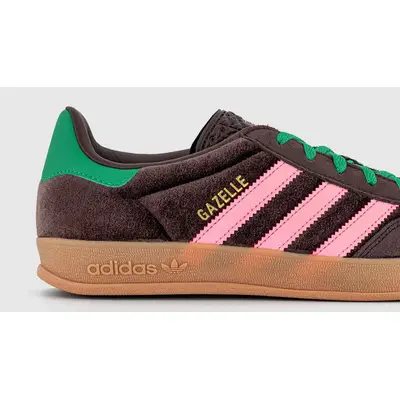 adidas Gazelle Indoor Brown Velvet Closeup