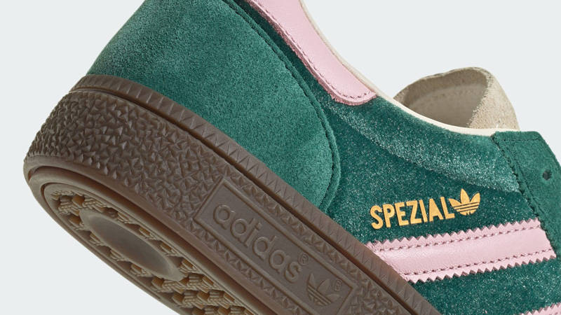 adidas Handball Spezial Green Clear Pink Closeup
