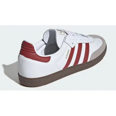 adidas Samba OG White Preloved Ruby Back