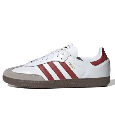 adidas Samba OG White Preloved Ruby