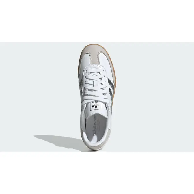 adidas Samba OG White Silver Metallic Grey Middle