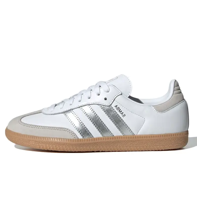 adidas Samba OG White Silver Metallic Grey