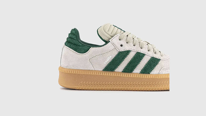 adidas Samba XLG Grey Green JI3197 heel