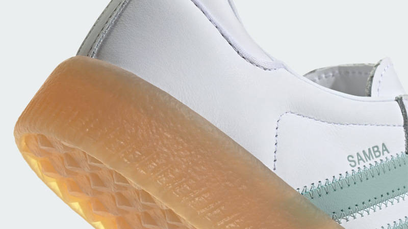 adidas Sambae White Wonder Blue Closeup