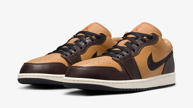 Air Jordan 1 Low Flax Baroque Brown HQ3603-201 front