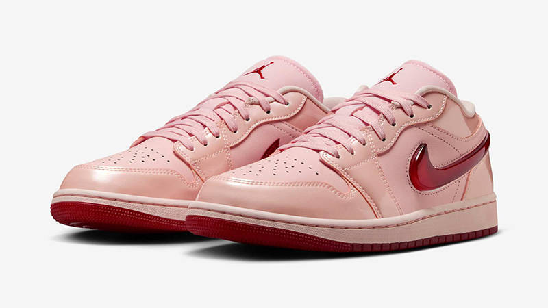 Air Jordan 1 Low Pink Patent Valentine's Day front