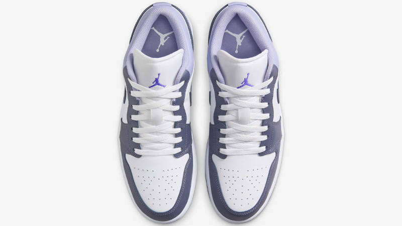 Air Jordan 1 Low White Purple Middle