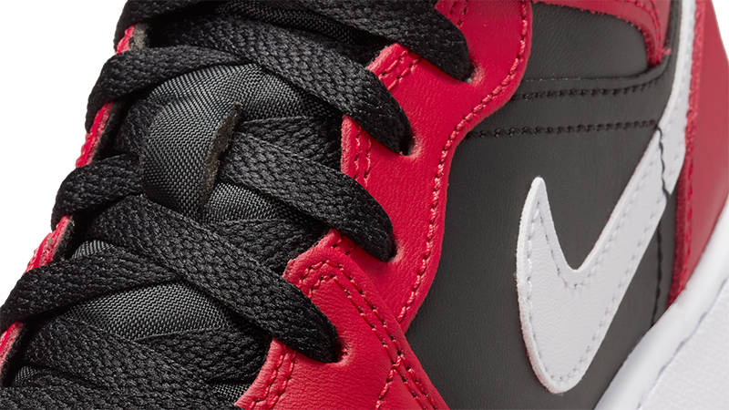 Air Jordan Mid GS Black White Gym Red DQ8423-061 The Sole