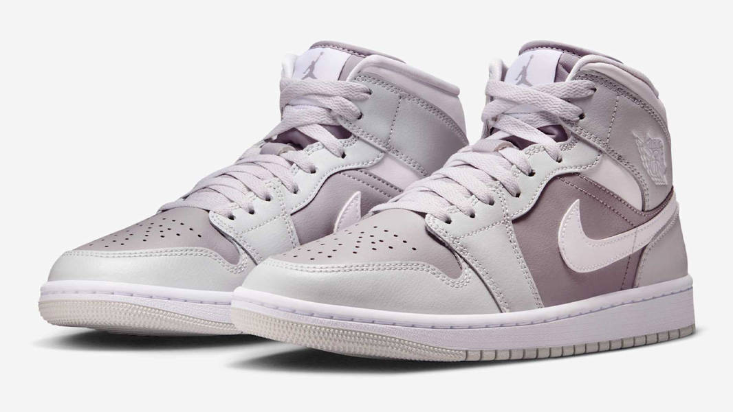 Air Jordan 1 Mid Photon Dust Atmosphere Grey Front