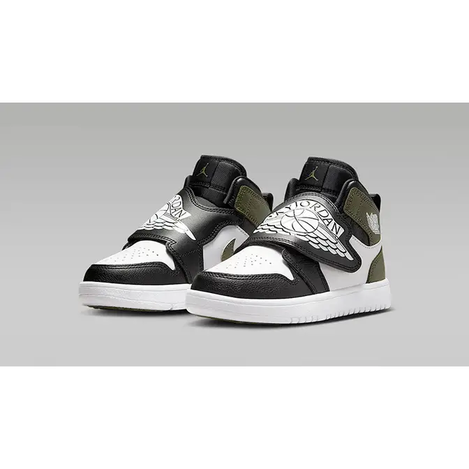 Air Jordan 1 Sky PS White Medium Olive BQ7197092 The Sole Supplier