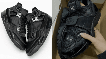 The Next Corteiz x Nike Air Trainer Huarache is Going Full "Black Cat" Mode The Next Corteiz x Nike Air Trainer Huarache is Going Full "Black Cat" Mode