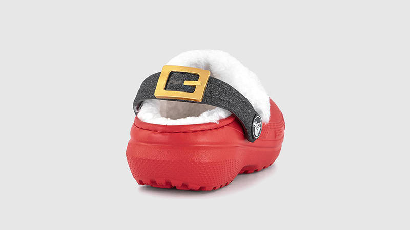 Crocs Classic Lined Toddler Santa Red 210933-6WE back