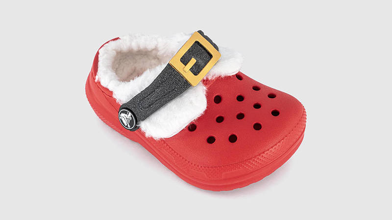 Crocs Classic Lined Toddler Santa Red 210933-6WE front