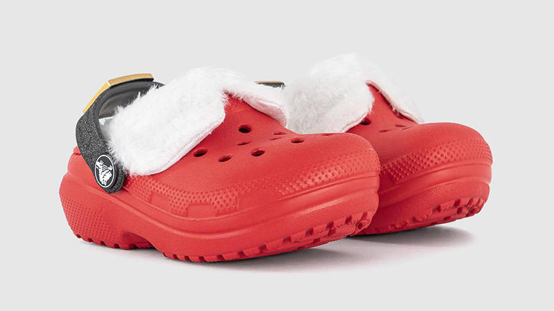 Crocs Classic Lined Toddler Santa Red 210933-6WE side