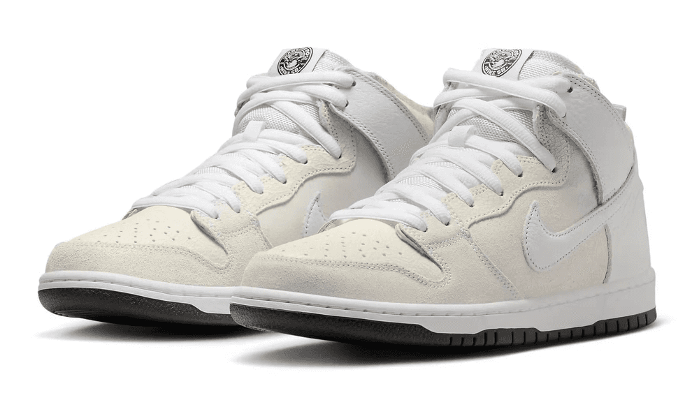 via Nike Official Pics of the AntiHero x Nike SB Dunk High