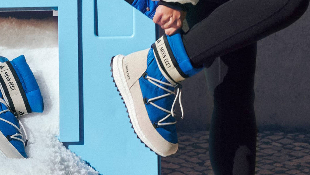 Moon Boot x adidas Moonboost High Power Blue On Foot 1