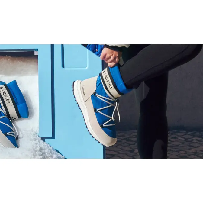 Moon Boot x adidas Moonboost High Power Blue On Foot 1