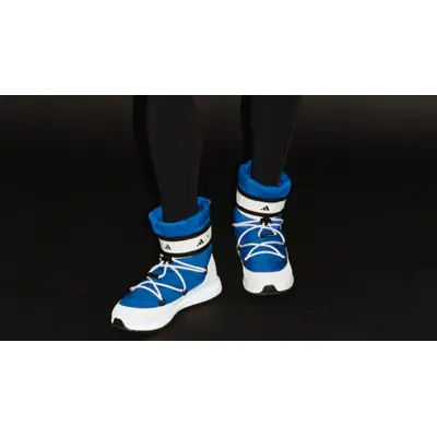 Moon Boot x adidas Moonboost High Power Blue On Foot