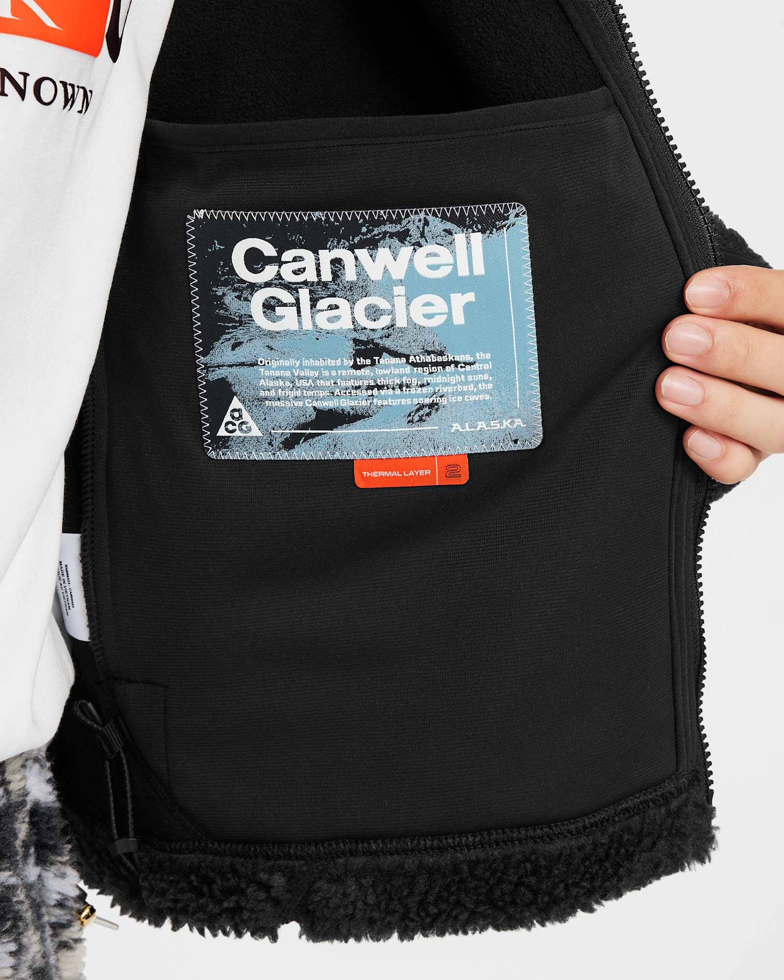 Nike ACG Canwell Glacier Therma-FIT ADV Windproof Jacket Black Design
