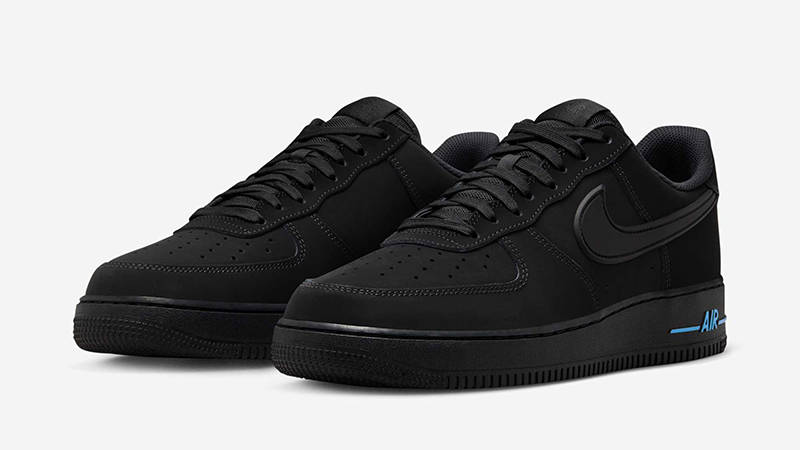Nike Air Force 1 Low Black University Blue HV6223-001 front