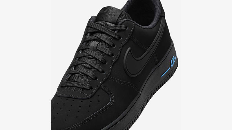 Nike Air Force 1 Low Black University Blue HV6223-001 tongue