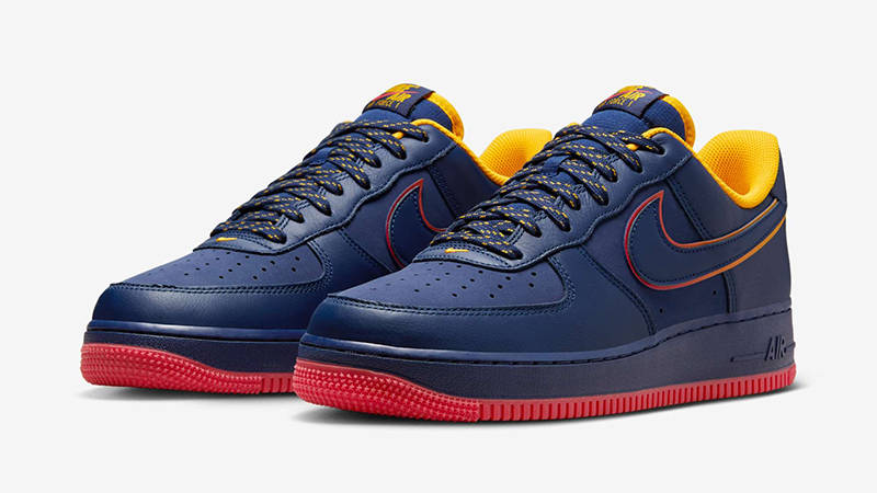 Nike Air Force 1 Low Retro Pack Navy Gold HV5752-410 front