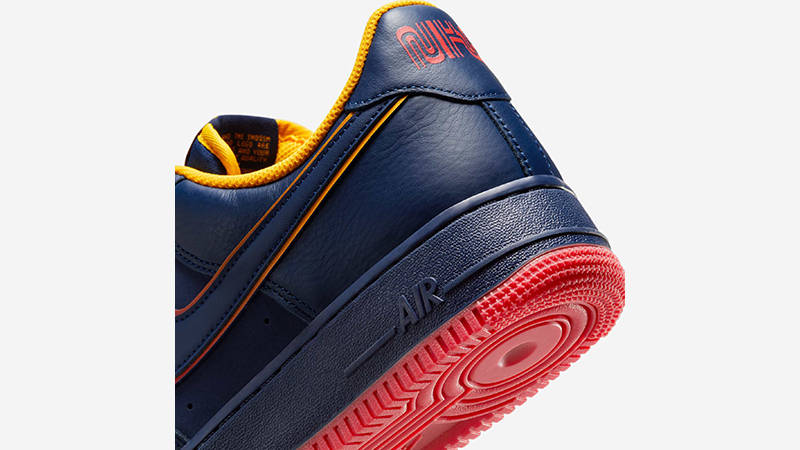 Nike Air Force 1 Low Retro Pack Navy Gold HV5752-410 heel