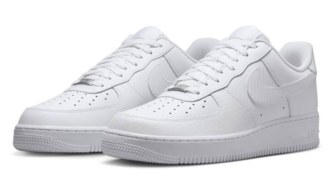 Nike Air Force 1 Low White Carbon Fiber Front