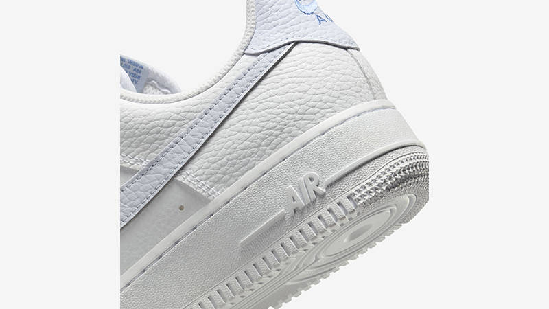 Nike Air Force 1 Low White Light Blue HV2511-100 heel