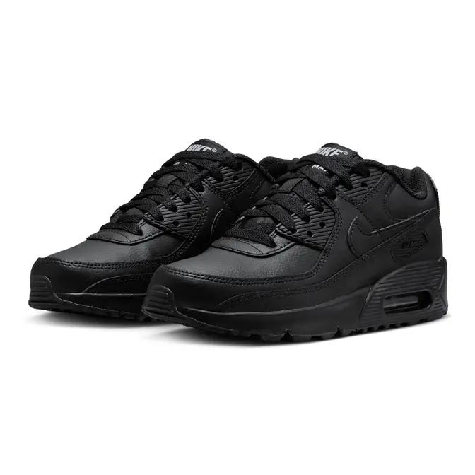 Nike Air Max 90 GS Triple Black Front