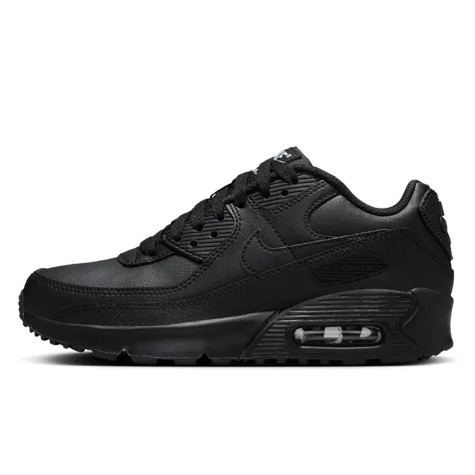 Nike Air Max hotsell 90 Leather GS ' Triple Black' Size 7Y