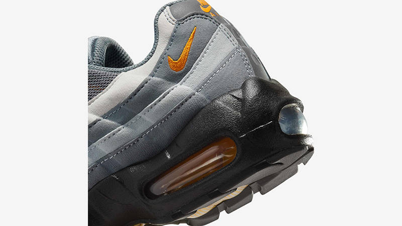 Nike Air Max 95 GS Grey Orange IB2871-001 heel