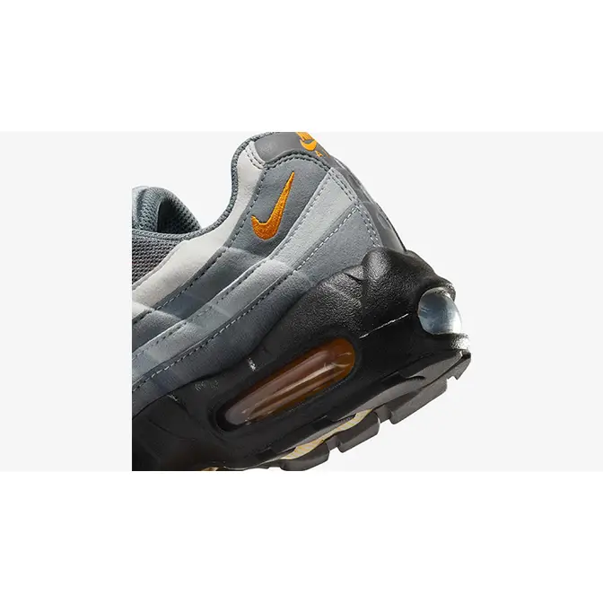 Nike Air Max 95 GS Grey Orange IB2871-001 heel